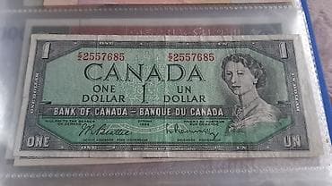 Kolleksiyaçılar üçün Kanada 1 dollarlıq banknot - Ölkə: Kanada -