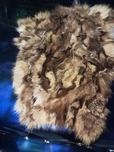 dəri parca: Təbii tükdən hazırlanmış kürk parçası / naxışlı kürk dəri - Material — 2