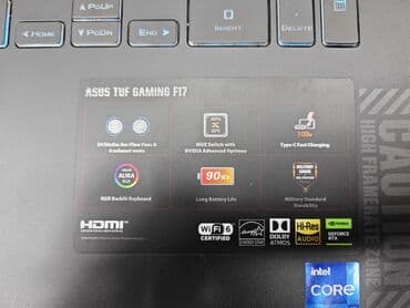 Printerlər: Asus TUF Gaming F17 İntel Core İ7 12700H up to 4.70 GHz RAM 16GB DDR5 — 5