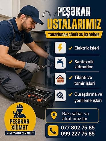 pol usta: Peşəkar usta xidməti – Bakı şəhəri və ətraf ərazilər Görülən işlər: - — 1