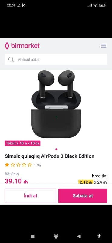 blutuz nausnikler qiymeti: İşlənmiş Simsiz (Bluetooth) Qulaqcıqlar, rəng - Qara — 4