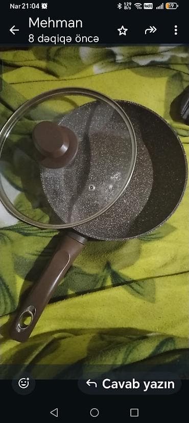 qril tava: Tava, rəng - Qəhvəyi, Alüminium — 4