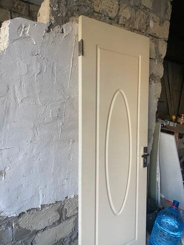 mdf: Ağ rəngli interyer qapısı - Material: MDF/taxta əsaslı panel - Rəng — 2