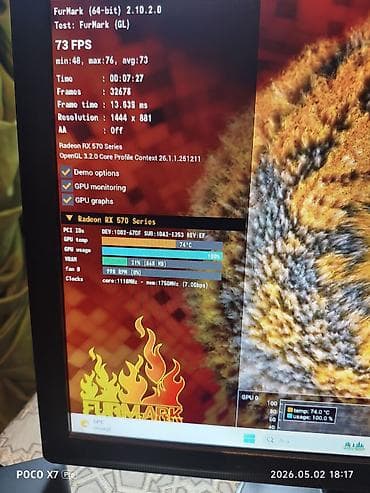 ət çəkən masin: Videokart Sapphire Radeon RX 570, 4 GB, İşlənmiş — 2