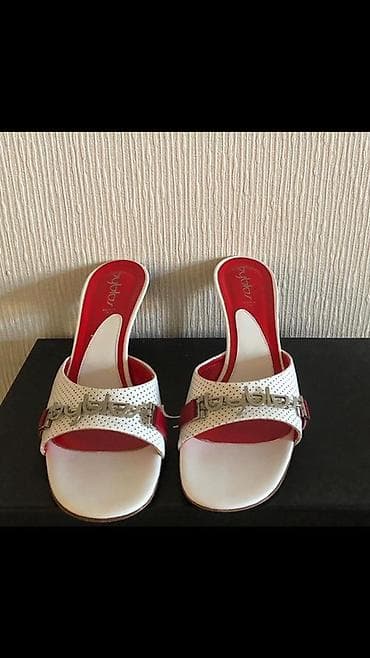 sendel: Byblos original qadın sandaletləri - Model: açıq burunlu, tək kəmərli — 1