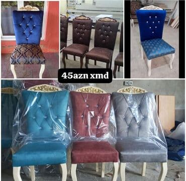 Qonaq otağı üçün, Yeni, Qatlanmayan, Stul