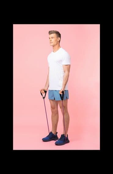 Маски, очки: Fitnes üçün uyğun olan rahat çoxfunksiyalı universal espander. 15 kq — 4