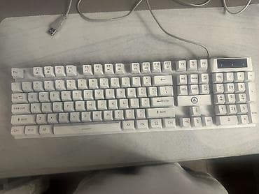 razer blade: Ağ rəngdə kompüter aksesuarları dəsti - Mexaniki klaviatura: Tam — 2