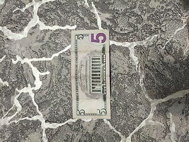 Книги и журналы: ABŞ 5 dollar banknotu - Nominal: 5 USD - Seriya: “MK56633734” — 1