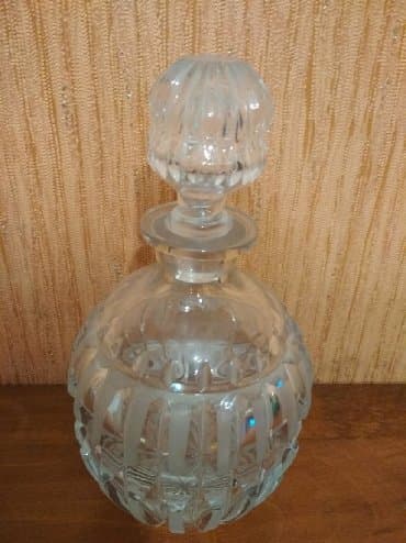 taxta qab: Хрустальный графин советских времен.Россия.Без проблем.крышка — 1