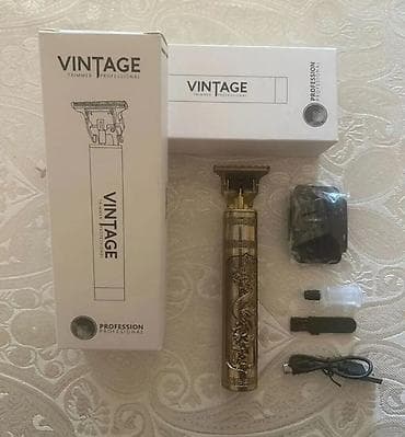 berber masinka: VINTAGE Professional Trimmer - Professional T-lamel bıçaqlı saç və — 1