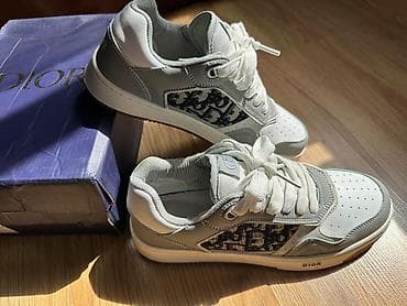 qaqa stili: Dior kişi/kadın idman ayaqqabısı - Model: Dior oblique panelli — 2