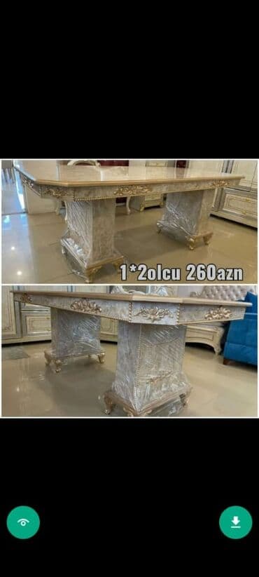 столешница для стола на заказ: *masa* *stol* ⚜️Sifarişlə hazırlanır.olcu 93×2 MDF ⚜️Qiymət 260 — 3