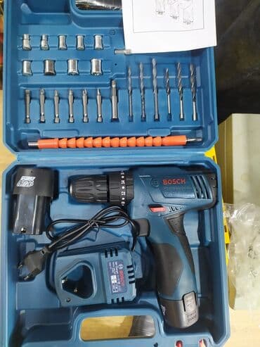 darvaza ikinci el: Drel nabor Bosch 18V
Drel — 1