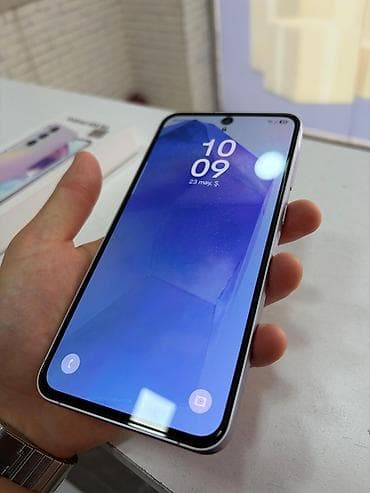 s iii mini: Samsung Galaxy A55 5G, 128 GB, rəng - Bənövşəyi, Sensor — 5