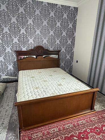 İşlənmiş, İkinəfərlik çarpayı, Bazasız, Matras ilə, Siyirməsiz — 1