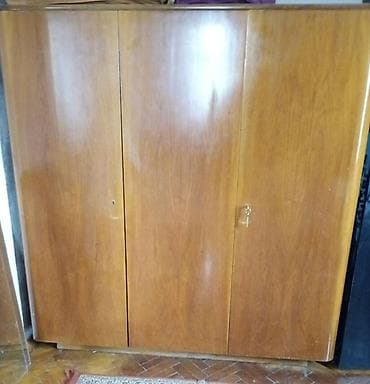 tebii yolka: 3 qapılı, Qəhvəyi, Taxta, Açılan, Düz dolab — 1