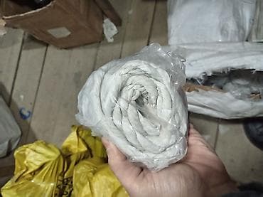 toxumaq üçün saplar: Ağ rəngli kağız kəmənd/kağız ip – dekor və qablaşdırma üçün. Asbest — 7