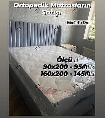 матрас надувной: Ortopedik matraslar - Hündürlük: 18 sm - Ölçülər və qiymətlər: • — 1