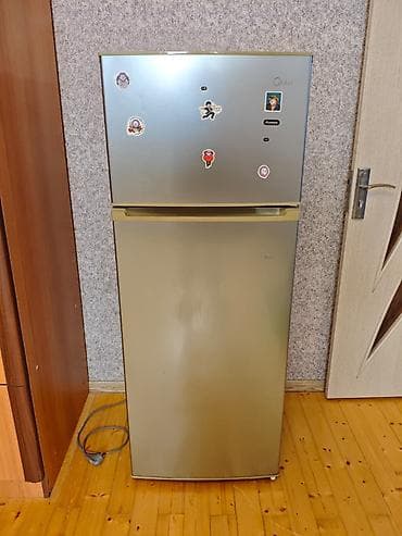 İşlənmiş 2 qapılı Midea Soyuducu Satılır, rəng - Boz