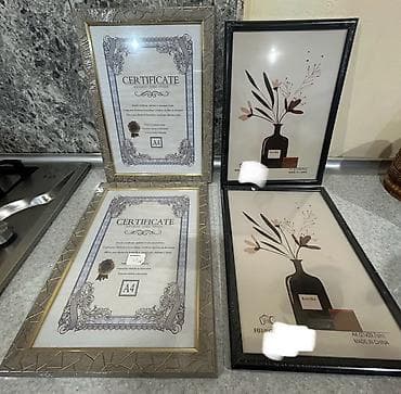 divar aboyu: Foto/sertifikat çərçivələri dəsti - Ölçülər: - A4 (21x29,7 sm) – — 1