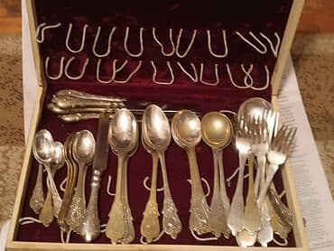 qab qacaq dəsti: Qaşiq dəstdi 48 porsnal. hindistan ìstesalı təmiz qatsıq metalardan — 2