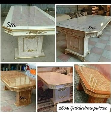 mdf material qiymeti: Qonaq masası, Yeni, Açılmayan, MDF, Dördbucaq masa — 1