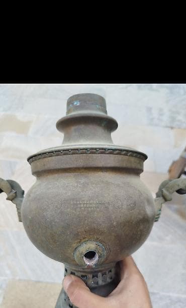 samovar 10 litr: Antik mis samovar (kömürlə işləyən) - Material: tam mis/kahsdan — 1