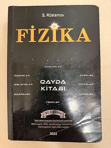 Məhsul: “Fizika – Qayda Kitabı” (S. Rüstəmov), 2023 Xüsusiyyətlər: - lalafo.az -da Məhsul: “Fizika – Qayda Kitabı” (S. Rüstəmov), 2023 Xüsusiyyətlər: -
