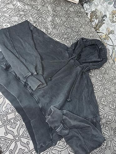 stay mate: Qısa model kapüşonlu sviter (hoodie) GEYINILMEYIB✅️ - Rəng: tünd — 2