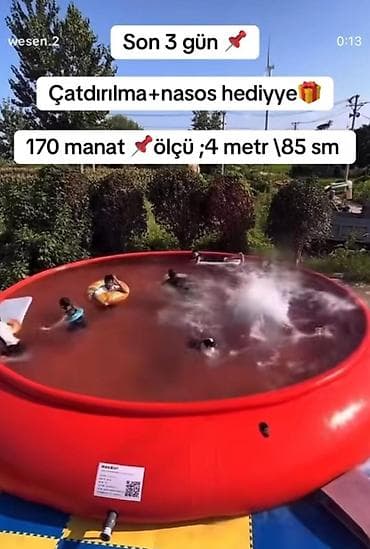 ☀️ Yayın ən gözəl hədiyyəsi – Hovuz! 💦 İsti havalarda ailəniz və — 1