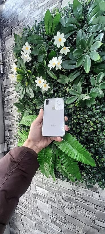 ucuz ayfon telefon: IPhone X, 64 GB, Gümüşü, Kredit, Face ID — 1