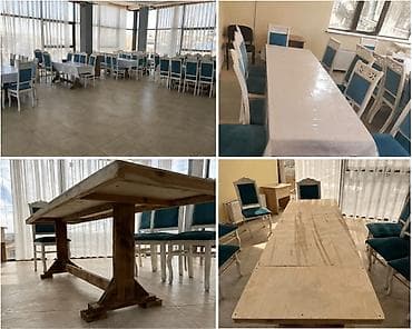 Restoran mebeli: Restoran ve merasim evleri ucun masa 13 eded var 60/210 Qiymet 50 azn — 1