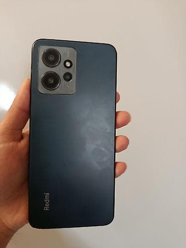 Redmi Note 12, 128 GB, rəng - Qara, Sensor, Barmaq izi, İki sim kartlı