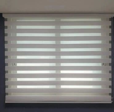 muncuq jalüz: Zebra jalüz pərdə - İki qatlı zebra sistemi: şəffaf və sıx zolaqlar — 5