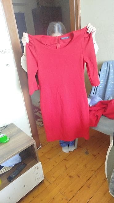 qizil desd: Qadın geyimləri dəsti - 1) Zərif axşam/gecə donu – toz-gül rəngində — 9