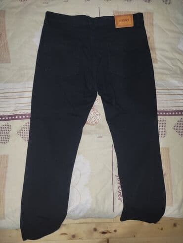 qaqa şalvarı: Классические Мужские брюки, Versace, XS (EU 34), цвет - Черный — 2