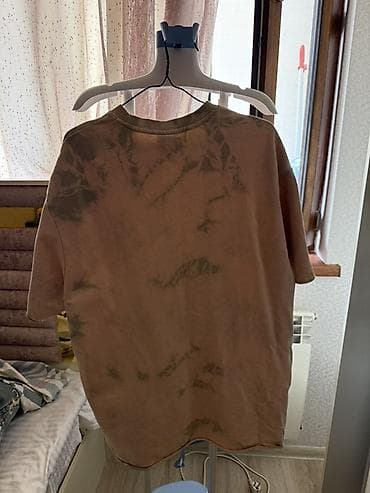 Futbolka, Bershka, Standart, rəng - Bej — 1