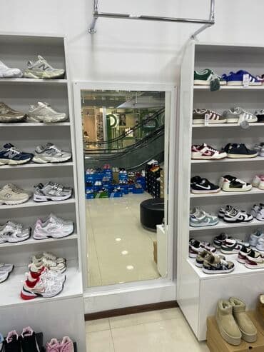 dibçək rəfi: 4 ədəd dolablı vitrin, güzgü və kassa masası dəyərindən ucuz qiymətə — 5