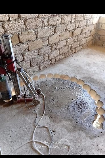 balkon aksesuarları: Beton kəsmə və deşik açma xidməti - Düzxətli və şov yivləri üçün — 2