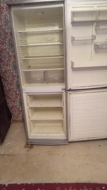 İşlənmiş 2 qapılı Soyuducu Satılır, rəng - Gümüşü, Təkərli — 1