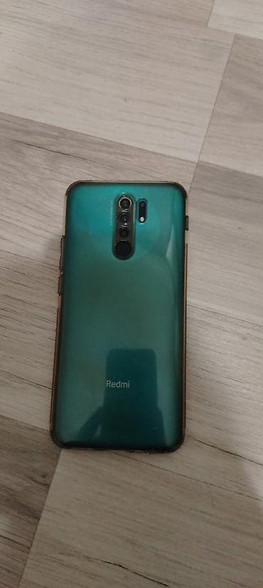 data modem sim card: Redmi Note 9, 64 GB, rəng - Yaşıl, Barmaq izi — 3