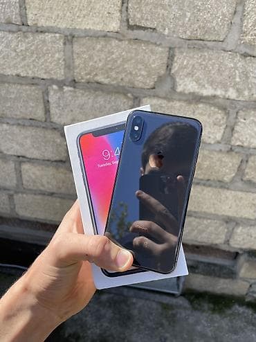 iphone 7 pilus: IPhone X, 64 GB, Space Gray, Zəmanət, Simsiz şarj, Face ID — 1