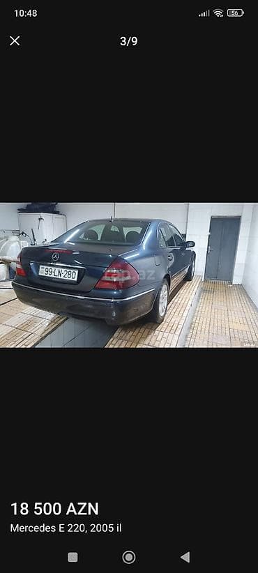 daewoo gentra 2019: 2005-ci il istehsalı olan tünd göy rəngli Mercedes E 220 sedan — 7