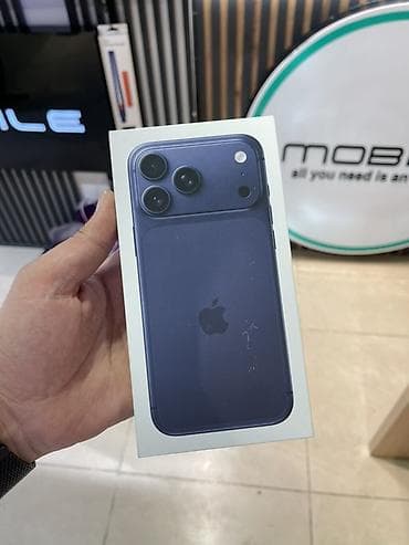 IPhone 17 Pro Max, 256 GB, Mavi, Zəmanət