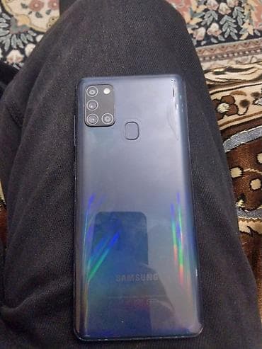 ucuz redmi telefon: Samsung Galaxy A21S, 32 GB, rəng - Mavi, Barmaq izi, Face ID — 1