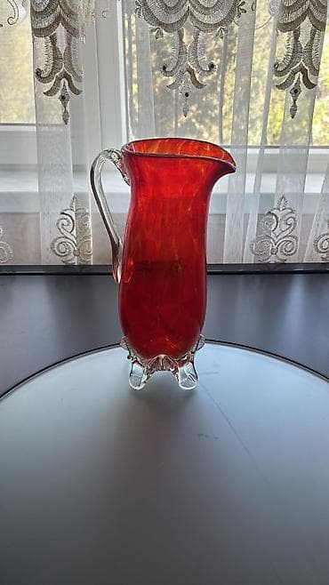 interyer: Rəng - Qırmızı, Şüşə — 1