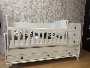 uşaq beşiyleri: Oğlan və qız üçün, İşlənmiş, Dördbucaq, Beşik, Dəstsiz, Matrassız, Yellənmə mexanizmsiz — 3