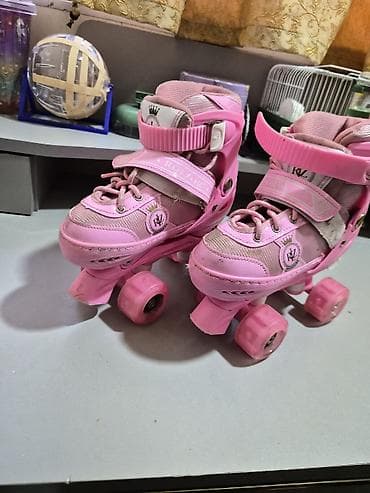 Məhsul: Uşaq dördtəkərli patinlər (rollers) - Rəng: Çəhrayı - Dizayn — 1