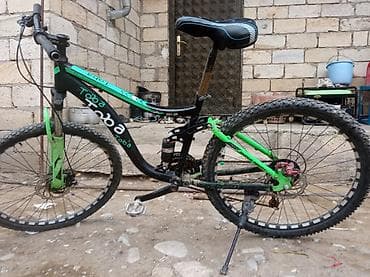 olimpia velosiped: Toba dağ velosipedi – 26” - Çərçivə: amortizatorlu (full-suspension) — 4